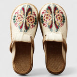 Clarize - Broderede Flade Sandaler