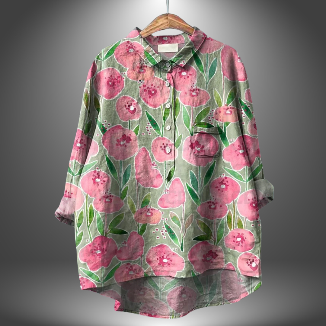 Alva® | Blomsterprint Skjorte til Kvinder