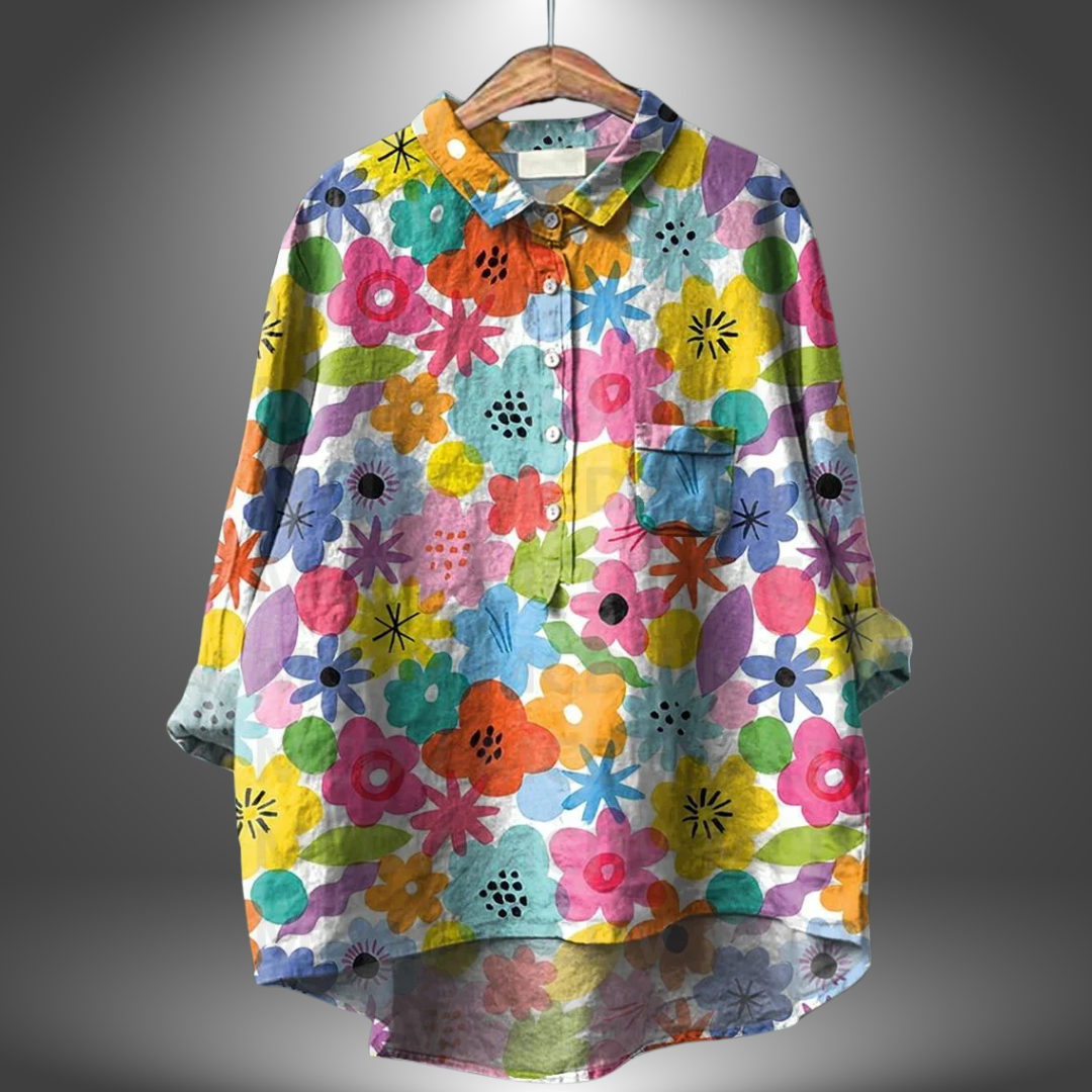Alva® | Blomsterprint Skjorte til Kvinder
