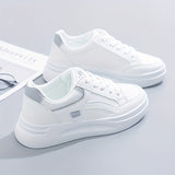 Chic hvide sneakers letvægt komfort