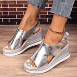 Baylie - Stilfulde Metalliske Sandaler