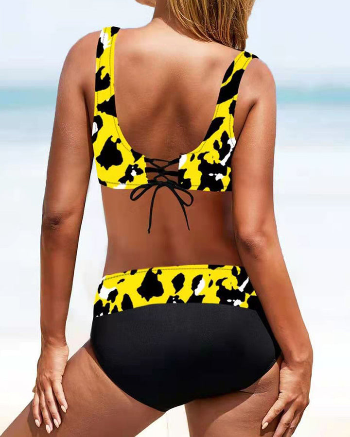 Gitte® | Farverig bikinibadedragt