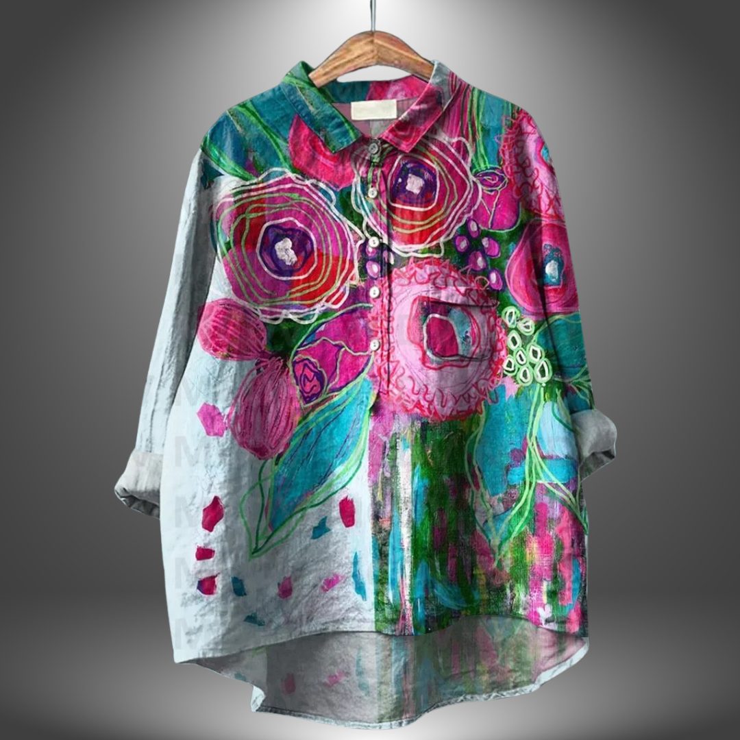 Alva® | Blomsterprint Skjorte til Kvinder