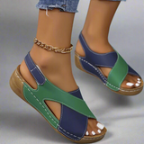 Kendra - Farveblok Orthopædiske Sandaler