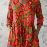 Marion | Lang Bluse med V-Hals