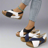 Kendra - Farveblok Orthopædiske Sandaler