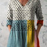 Valerie | Lang Bluse med V-Hals