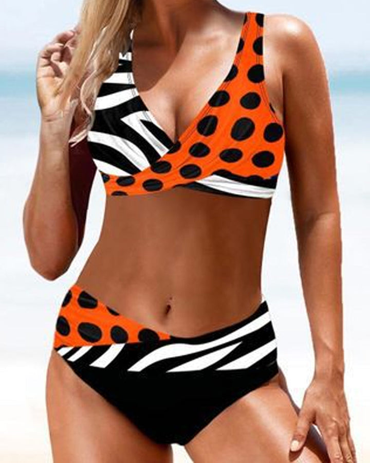 Gitte® | Farverig bikinibadedragt