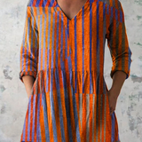 Nadia | Lang Bluse med V-Hals