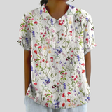 Elegant Behagelig Blomstret Top