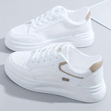 Chic hvide sneakers letvægt komfort
