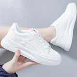 Chic hvide sneakers letvægt komfort