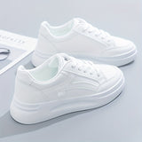 Chic hvide sneakers letvægt komfort