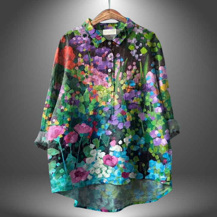 Alva® | Blomsterprint Skjorte til Kvinder