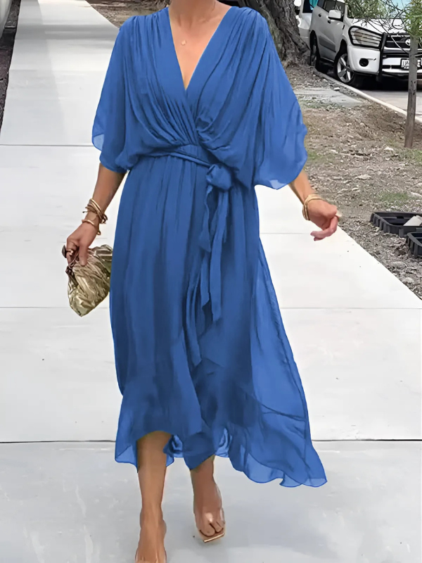 Astrid® | Tidløs Wrap Midi Kjole