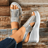 Baylie - Stilfulde Metalliske Sandaler