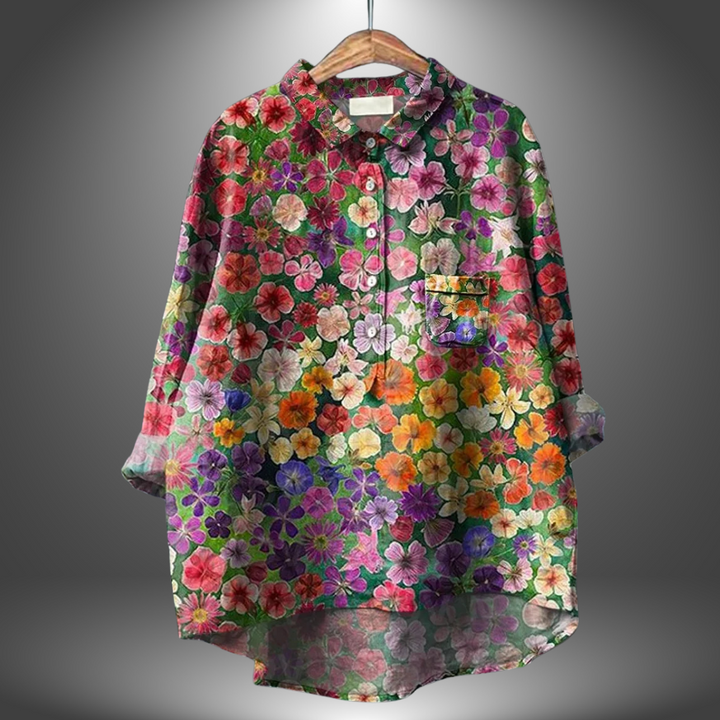 Alva® | Blomsterprint Skjorte til Kvinder