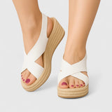 Bellany - Krydsede Wedge Sandaler