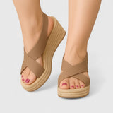 Bellany - Krydsede Wedge Sandaler