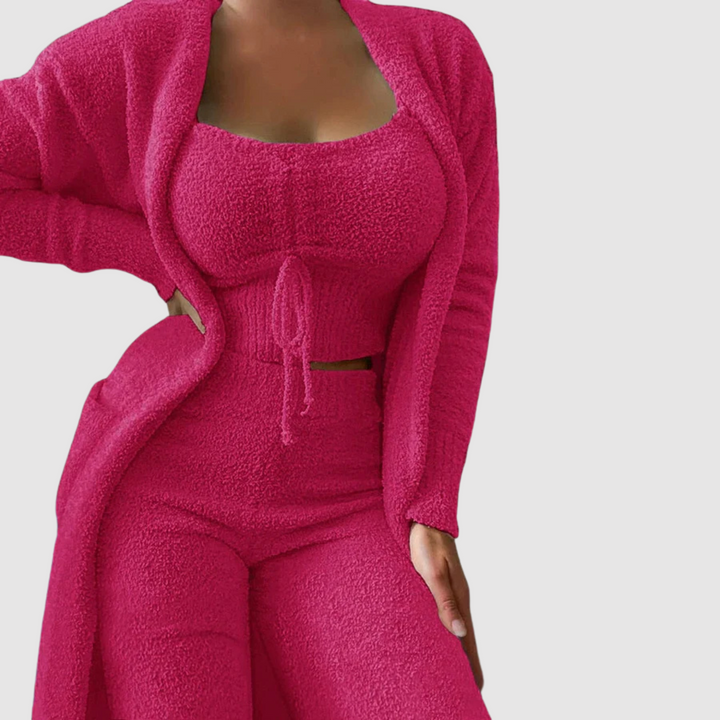 Bodil® | Pyjamasæt i 3 dele med vinter-paisleymønster