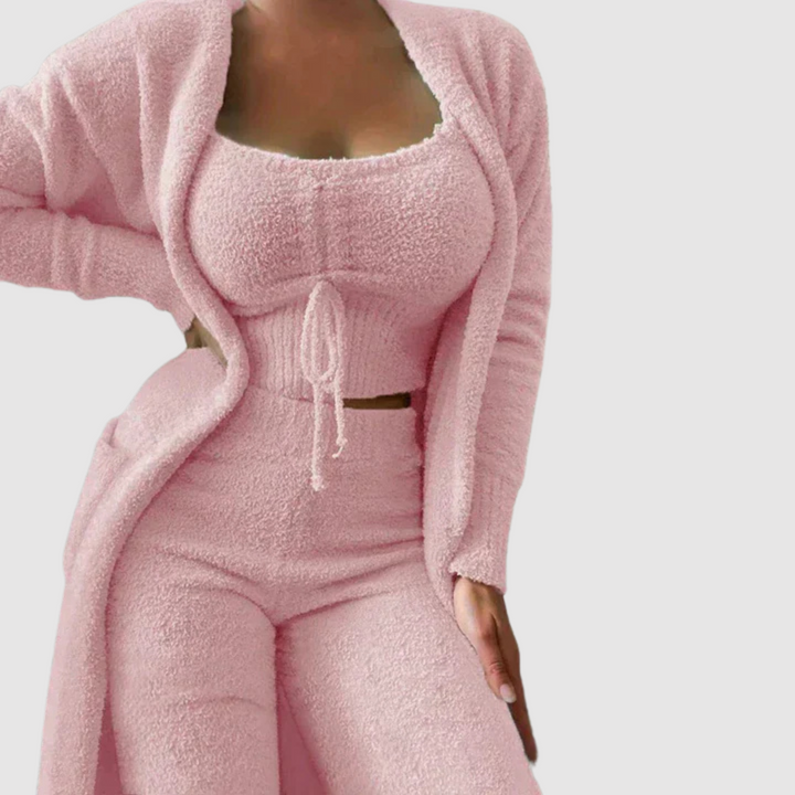 Bodil® | Pyjamasæt i 3 dele med vinter-paisleymønster