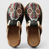 Clarize - Broderede Flade Sandaler