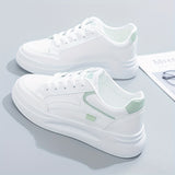 Chic hvide sneakers letvægt komfort