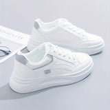 Chic hvide sneakers letvægt komfort