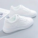Chic hvide sneakers letvægt komfort
