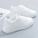 Chic hvide sneakers letvægt komfort